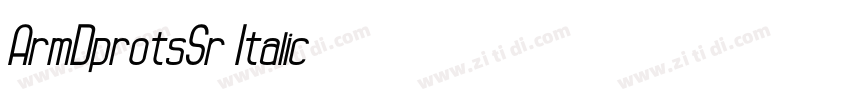 ArmDprotsSr Italic字体转换